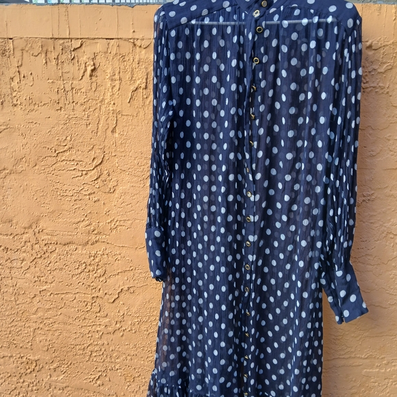Zimmermann Midnight Blue Dress with White Dots - Picture 2 of 4